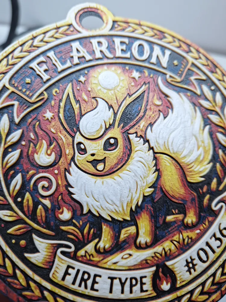 Flareon #0136 Pokemon Ornament – Kostenloses 3D-Druckmodell – MakerWorld