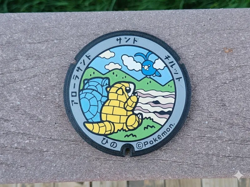 Pokemon Sandshrew Swablu Coaster Japanese Pokelid