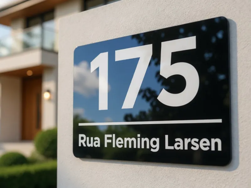 Fully Customizable House Number Sign