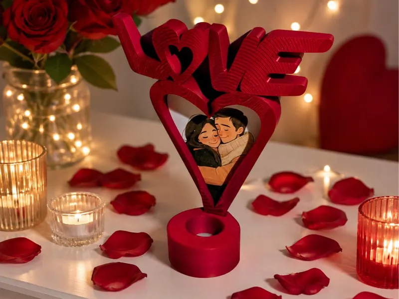 Valentine's day photo frame