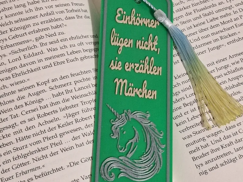 Lesezeichen - Einhorn 