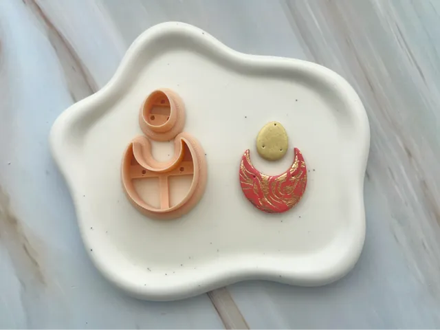 Geometric Polymer Clay Earrings Cutters Set