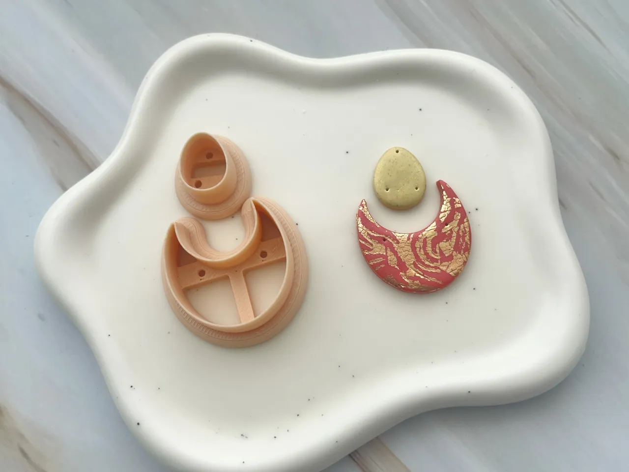 Geometric Polymer Clay Earrings Cutters Set view 2