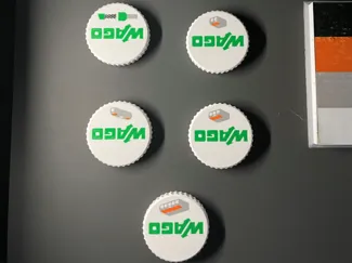 WAGO Screw Capped Containers - Alternative Lids