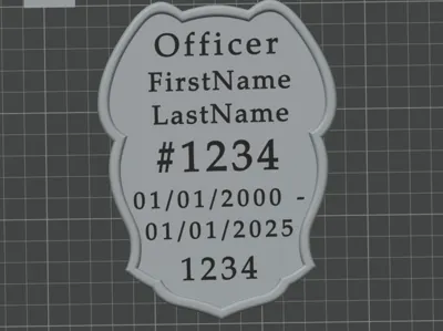 Police Commemorative Badge
