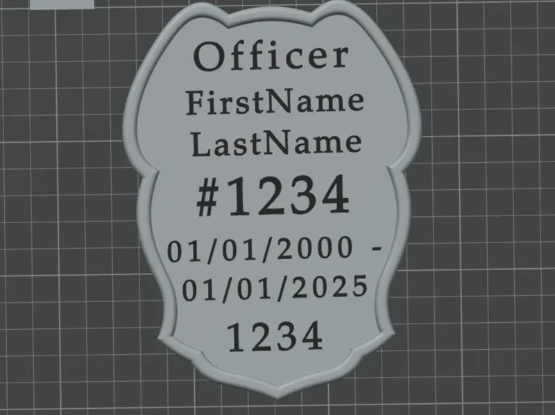 Police Commemorative Badge