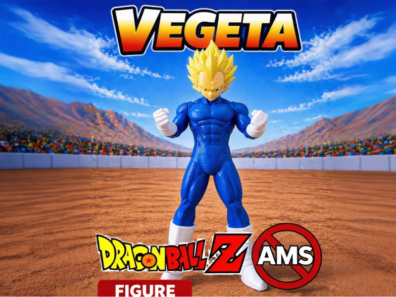 Vegeta Figure (No AMS |Easy Assembly)