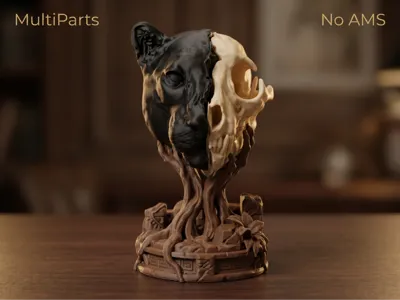 PANTHER/SKULL LIFE/DEATH