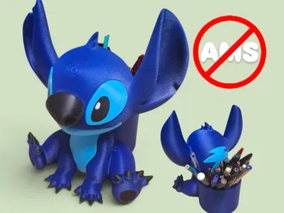 Stitch – Pencil Holder 3D Desk Organizer / NO AMS