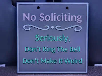 Don't Make It Weird (No Soliciting Sign)