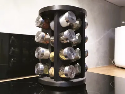 Kitchen spice organizer (rotatable)