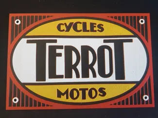 Plaque Pub TERROT - HueForge