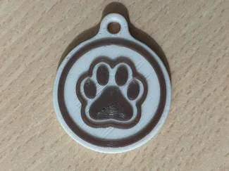 Placa NFC para collar de mascotas