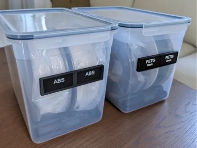 Modular Filament Label Holder (1 or 2 Slots)