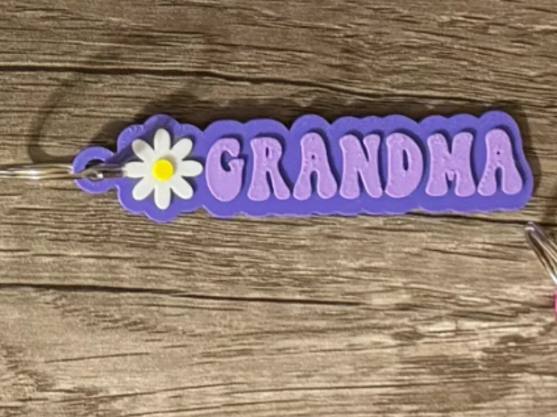 Grandma Daisy Keychain