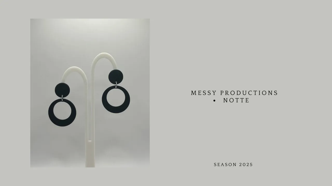 Double Circle Earrings view 3