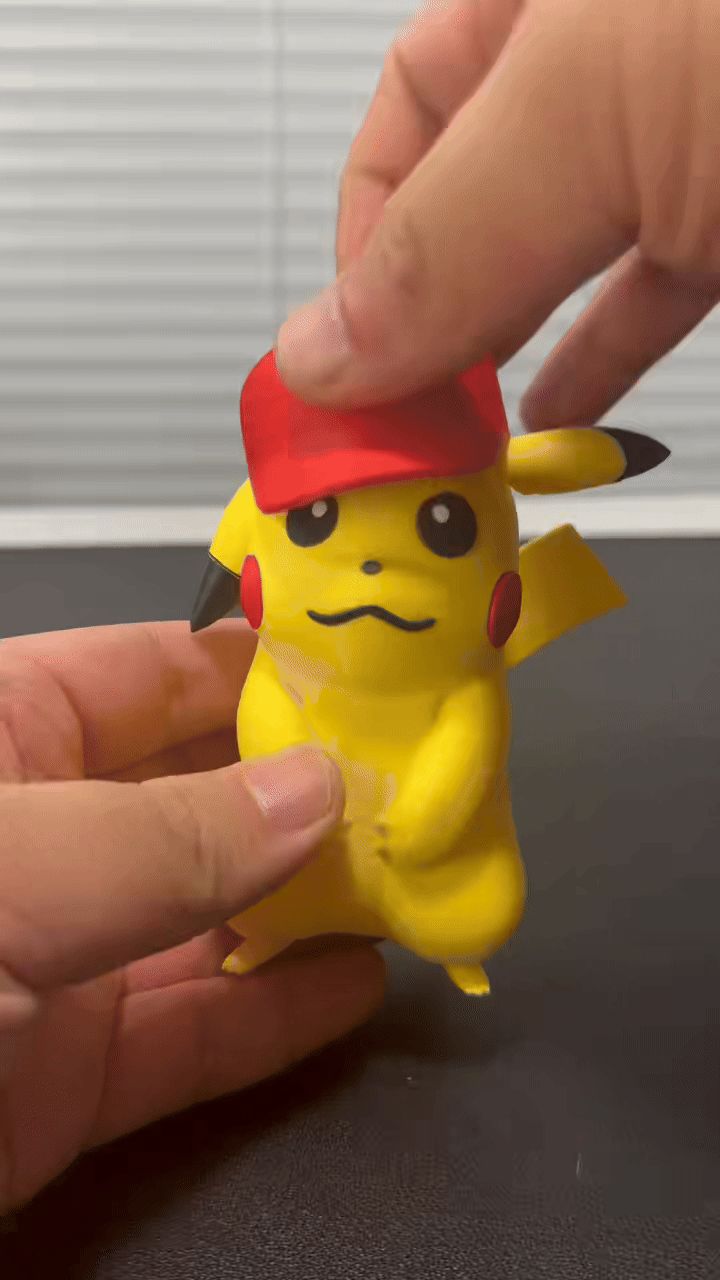 pokemon Pikachu with magnetic hat（no ams）