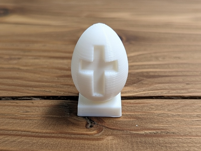 Easter Cross in Egg Sculpture