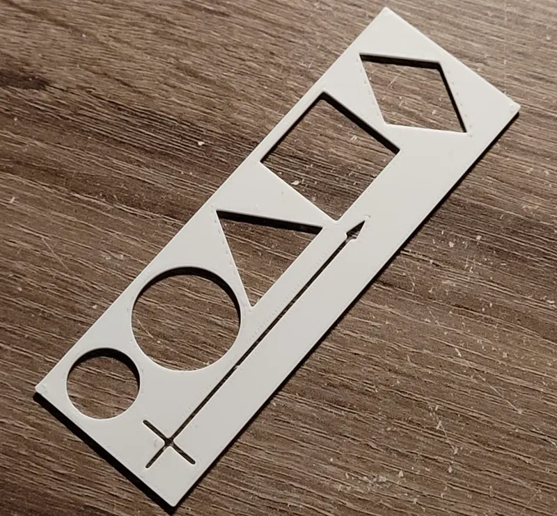 bookmark with shapes to learn math faster