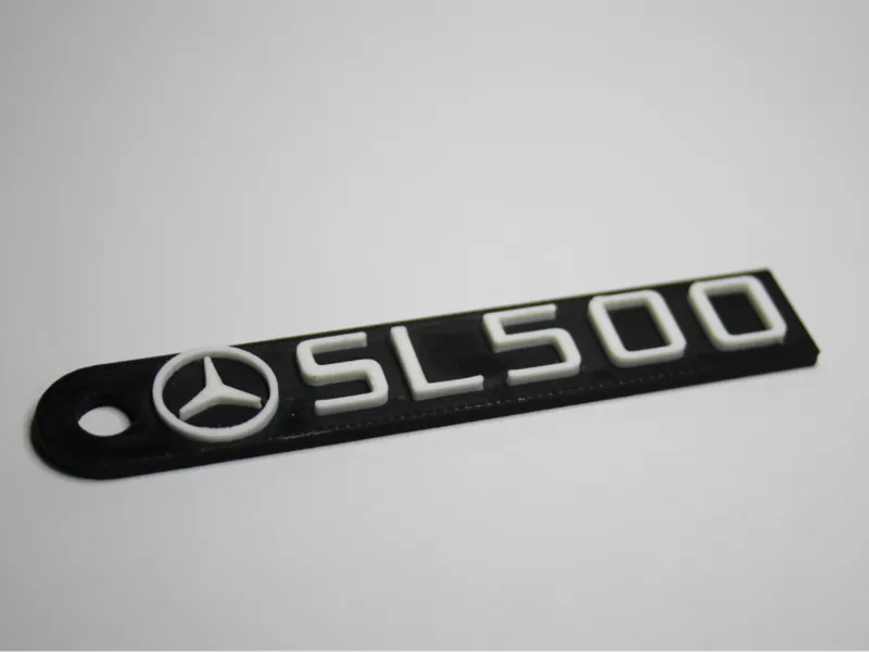 Mercedes Trunk Badge Keychain (Customizable)