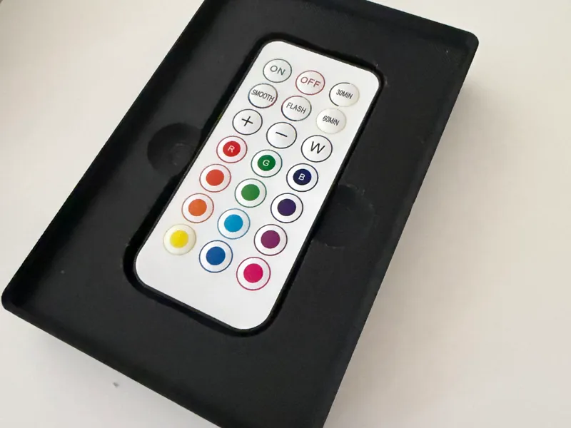 LED remote holder gridfinity