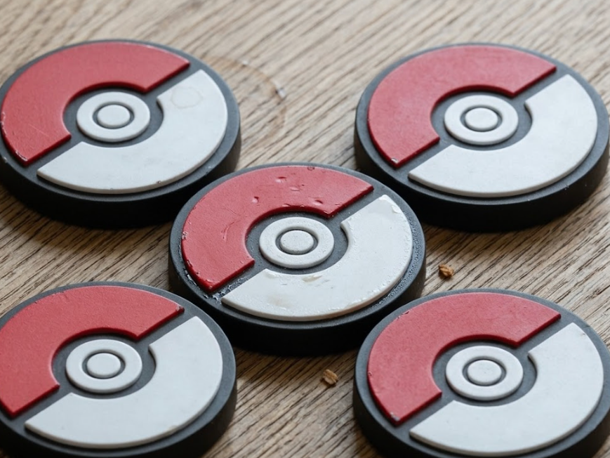 Poke Ball as Token Coin for Bonbon vending machine