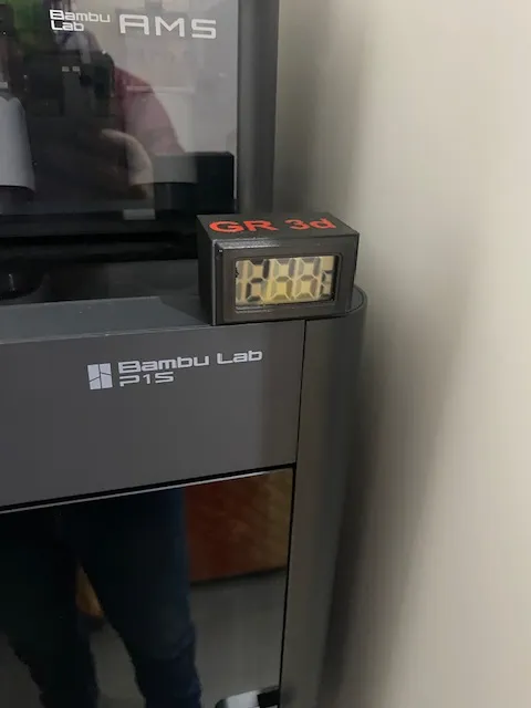 Supporto display temperatura bambulab p1s