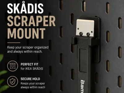 Bambu Lab Scraper Grip Holder for IKEA SKÅDIS