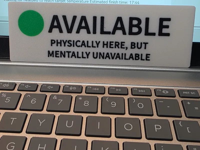 Real Teams Status - Mentally Unavailable