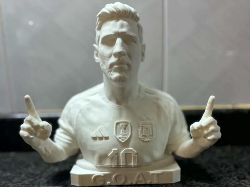 Messi Goat statue 