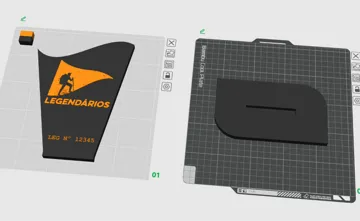 Accesorio para impresora 3D: Troféu Legendarios — vista de referencia 3