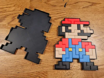 Mario 8-bit puzzle