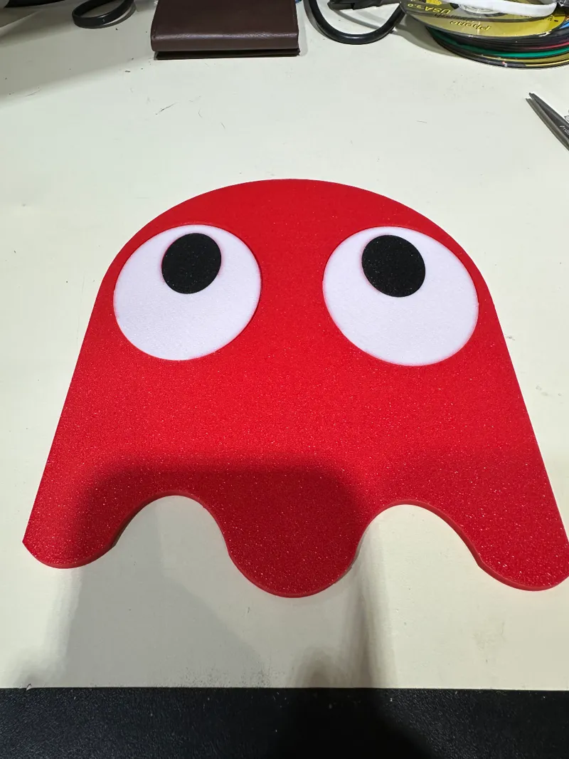 Pac-Man character wall art remix