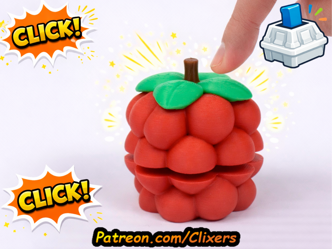Raspberry Clicker Cute Fidget Toy