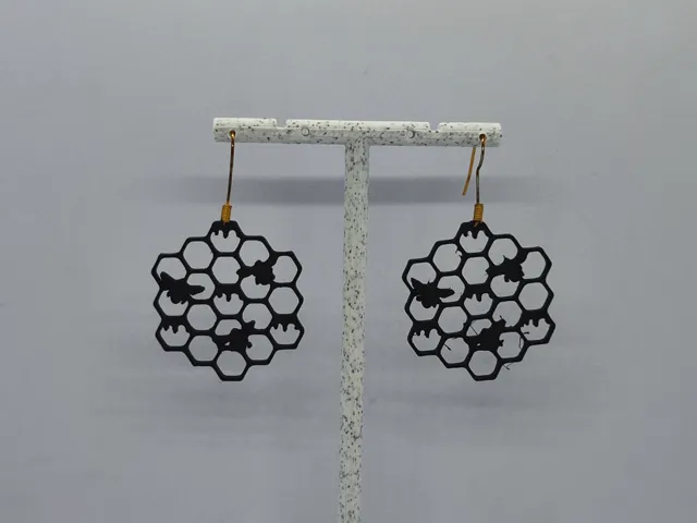 Aretes Siluetas de Colmena
