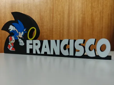 Sonic Sign with customizable name