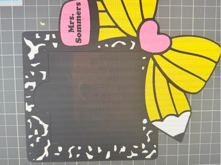 Teacher Post It Note Holder with Name