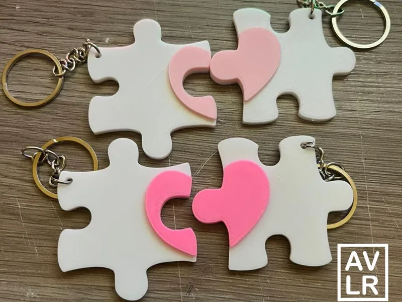 Llavero Rompecabezas con Corazón
