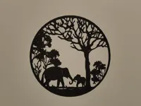 Décoration murale Éléphant dans la savane — photo 1