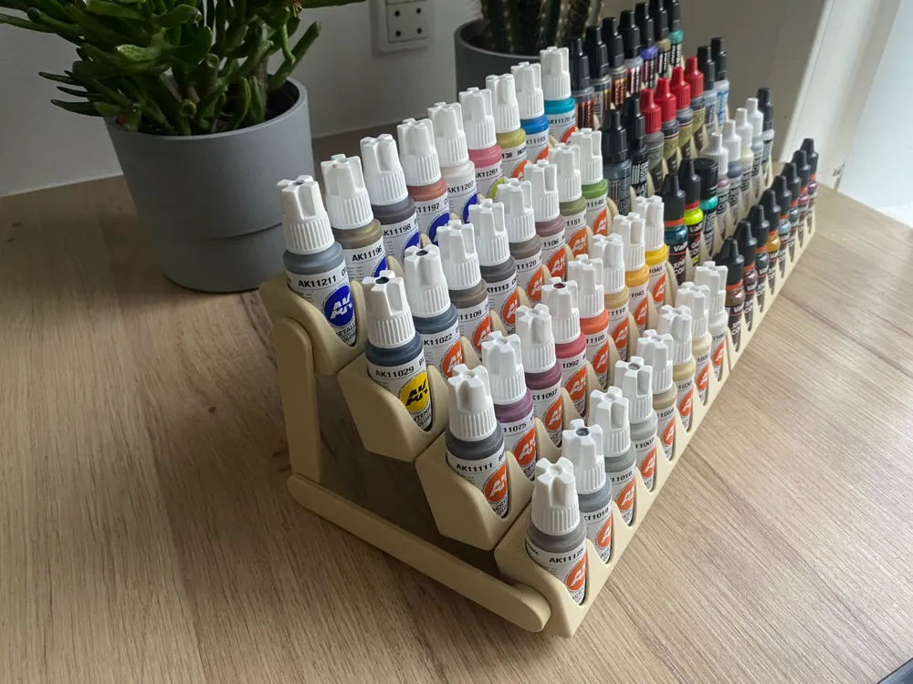 Vallejo, army painter paint rack dropper bottle by KANE - MakerWorld