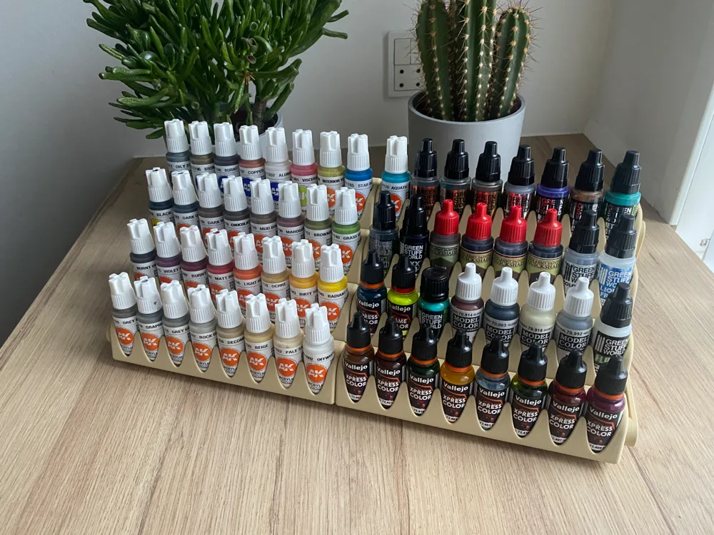 Vallejo, army painter paint rack dropper bottle by KANE - MakerWorld