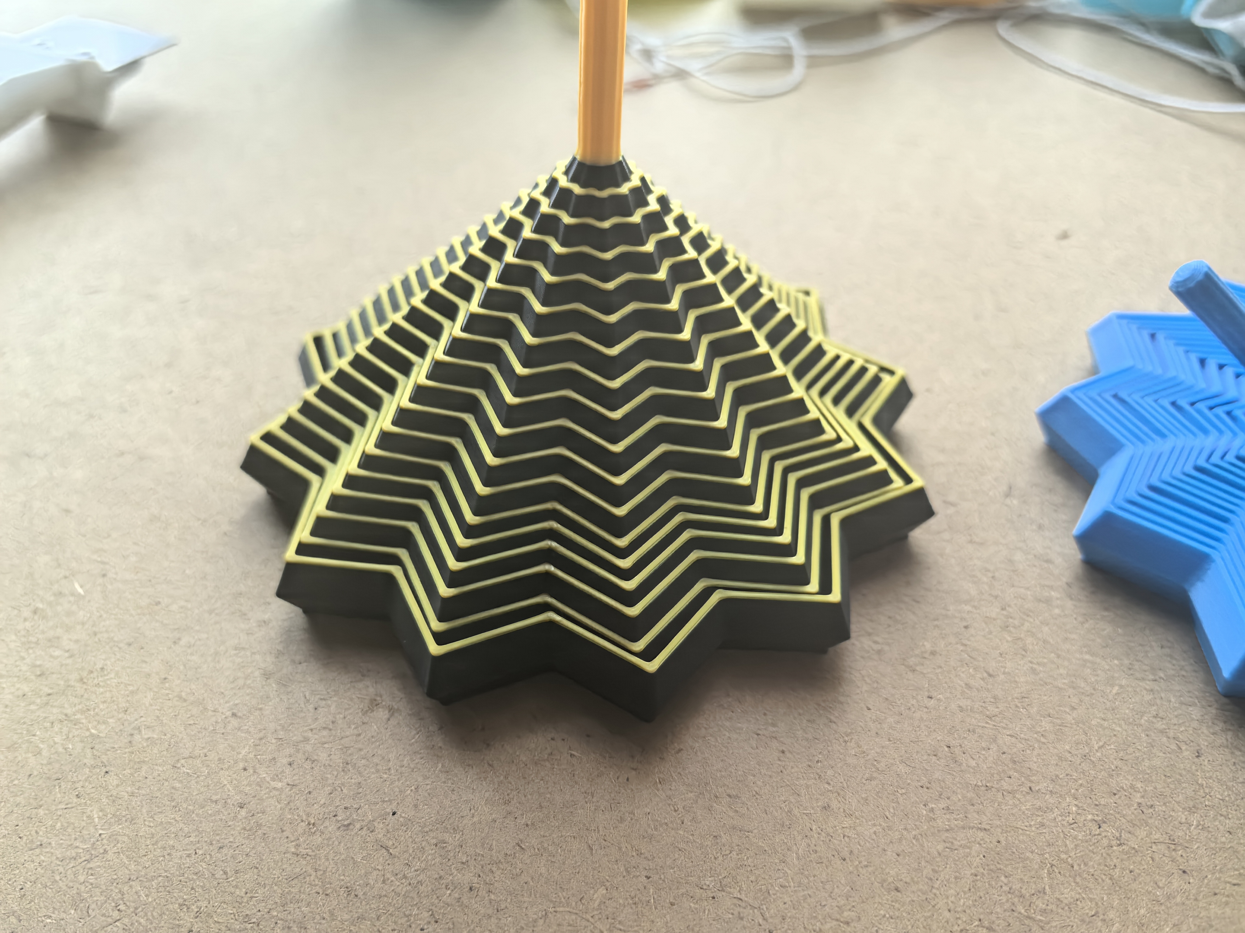 3D модель Stress Relief Carrot Tower — 3D-друкована морквяна вежа-антистрес | Fidget-іграшка Львів — 3D друк Львів