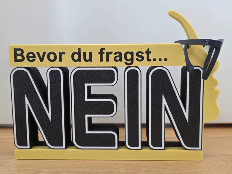 Brillenhalter - Bevor du fragst... NEIN