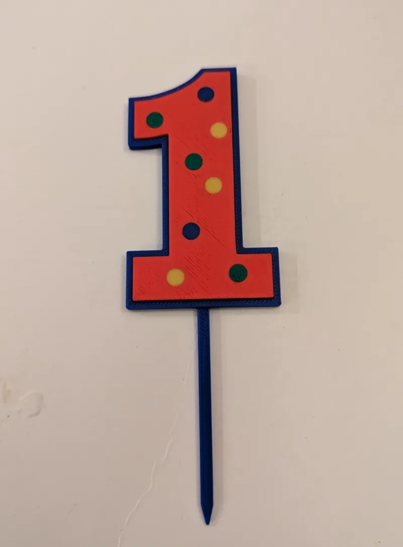 cake topper one