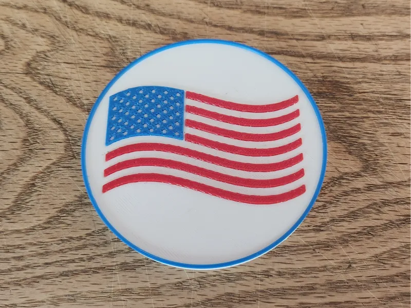 American Flag Coaster set