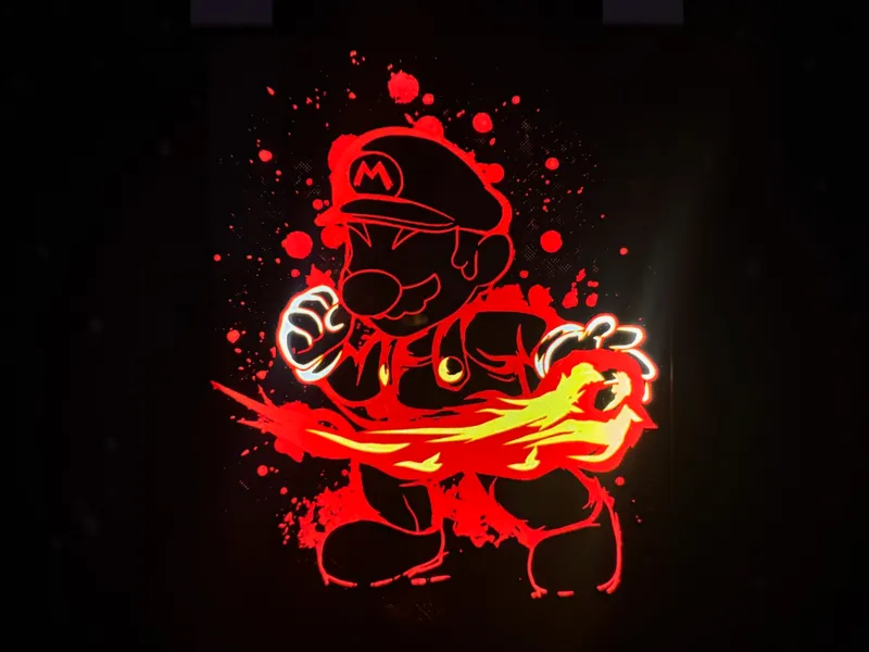 SUPER MARIO / NEON FRAME