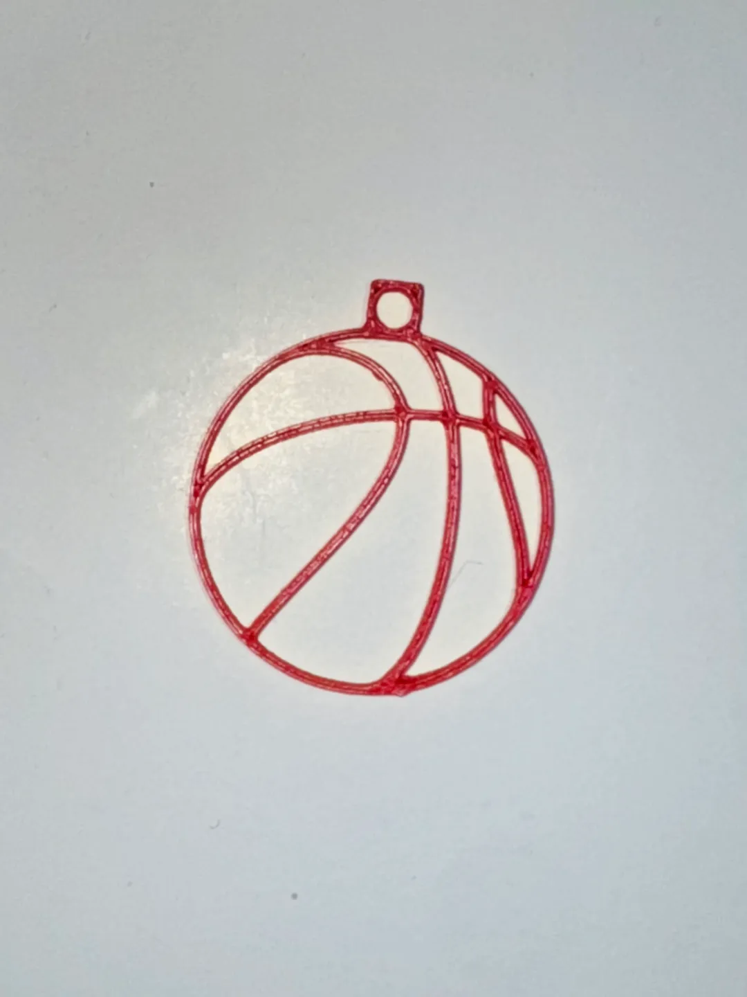 Wireframe Basketball Earrings view 3