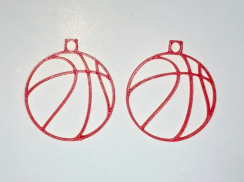 Wireframe Basketball Earrings