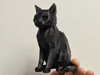 Chat géométrique low poly — photo 5