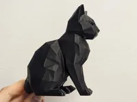 Chat géométrique low poly — photo 2